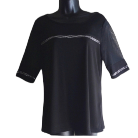 Women's size medium black blouse - Picture 2 of 6